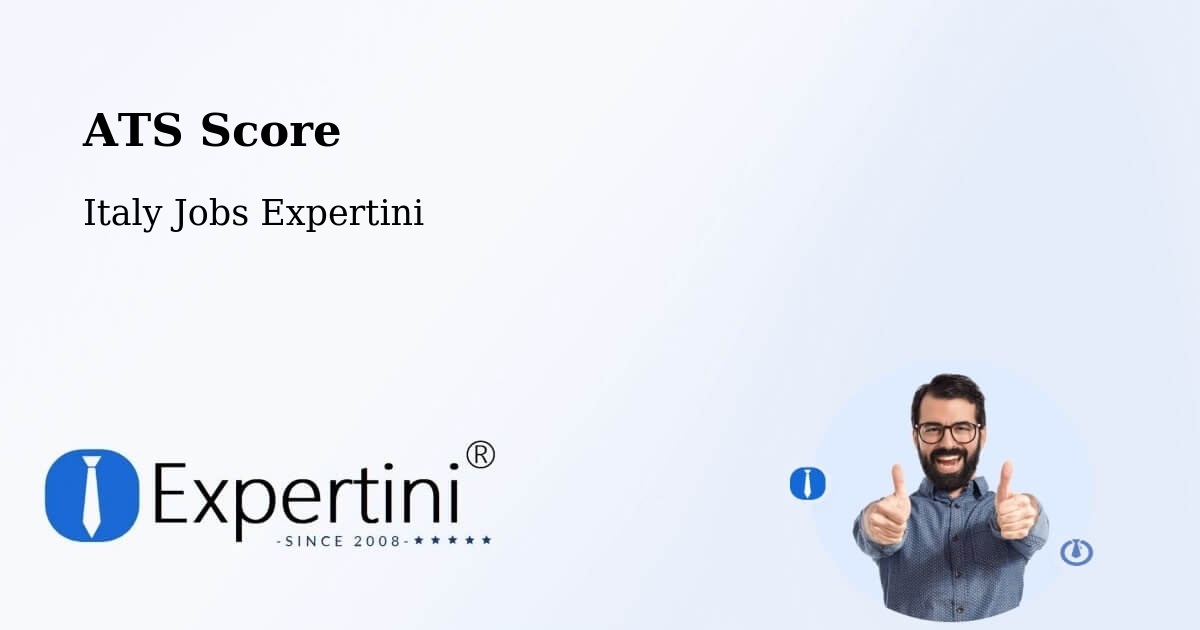 Resume ATS Score & Job Description Match Tool – Thiene - Italy Jobs Expertini